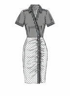 McCall Pattern McCall's Women's Fitted Dress, Sizes 14-22 Sewing Pattern, Plain