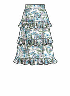 McCall Pattern Women's Flounce Skirt, Sizes 6-14 Sewing Pattern