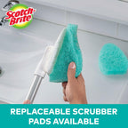 Scotch-Brite Extendable Tub & Tile Scrubber Kit, Includes 1 Handle and 3