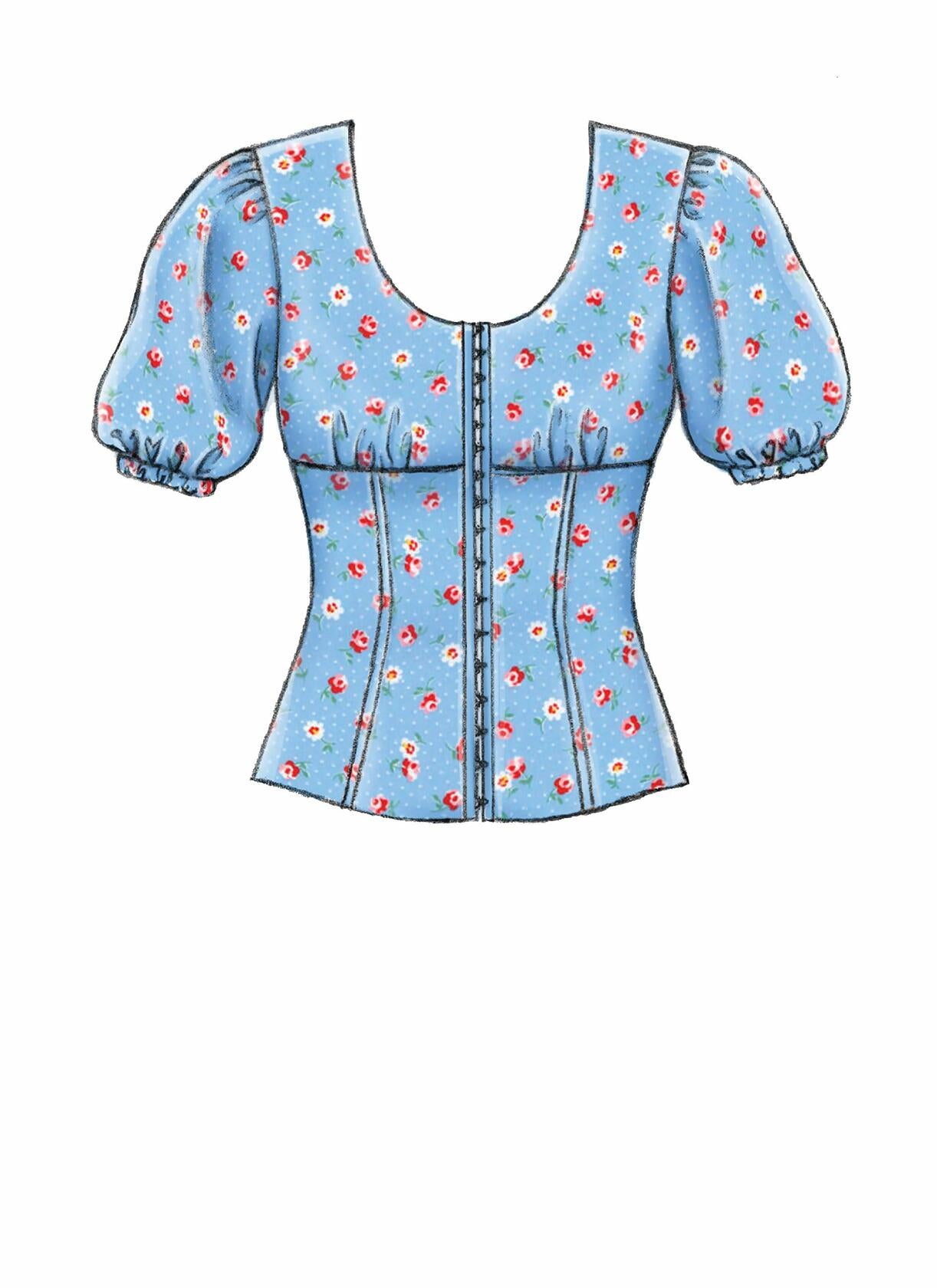 McCall's Women's Blouse and Vest, Sizes 6-14 Sewing Pattern