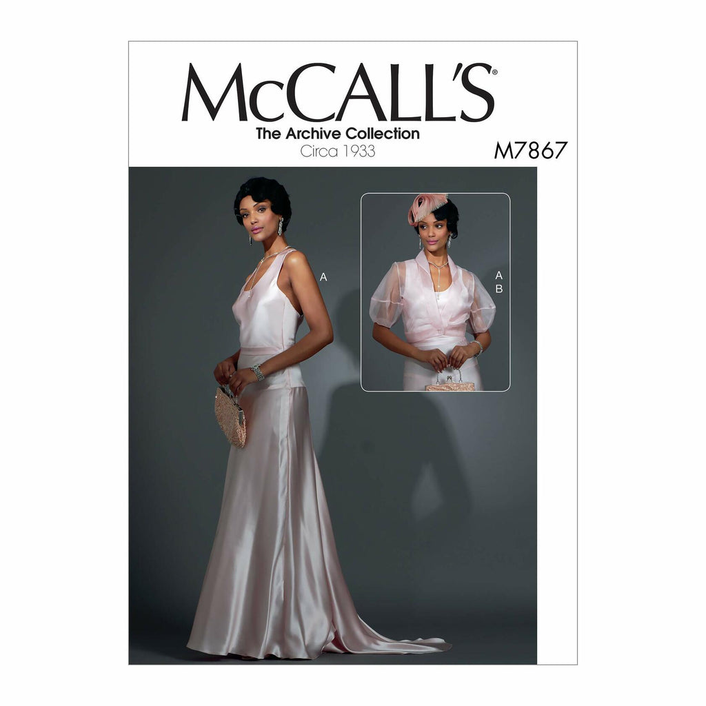 McCall's The Archive Collection Women's Dress and Shoulder Jacket, Sizes 14-22