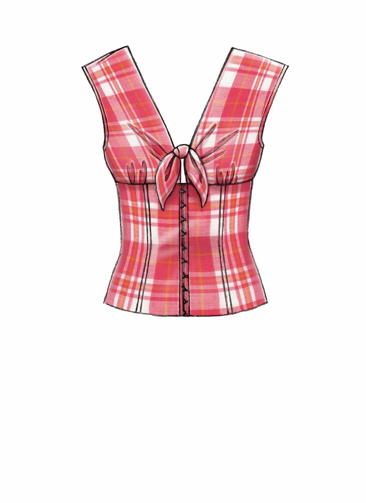 McCall's Women's Blouse and Vest, Sizes 6-14 Sewing Pattern