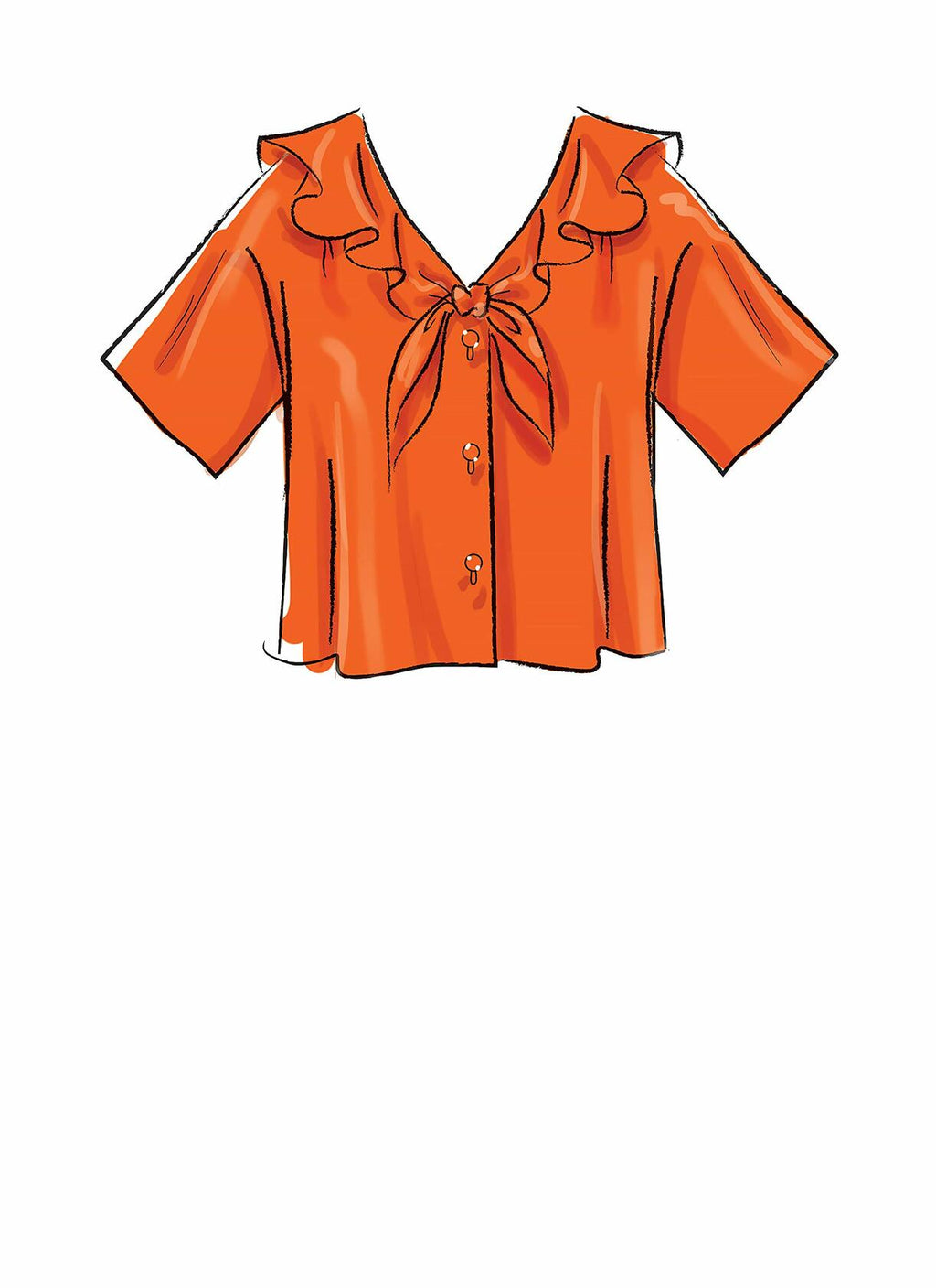 McCall's Patterns McCall's Women's Loose Fitting Blouse, Sizes XS-M Sewing