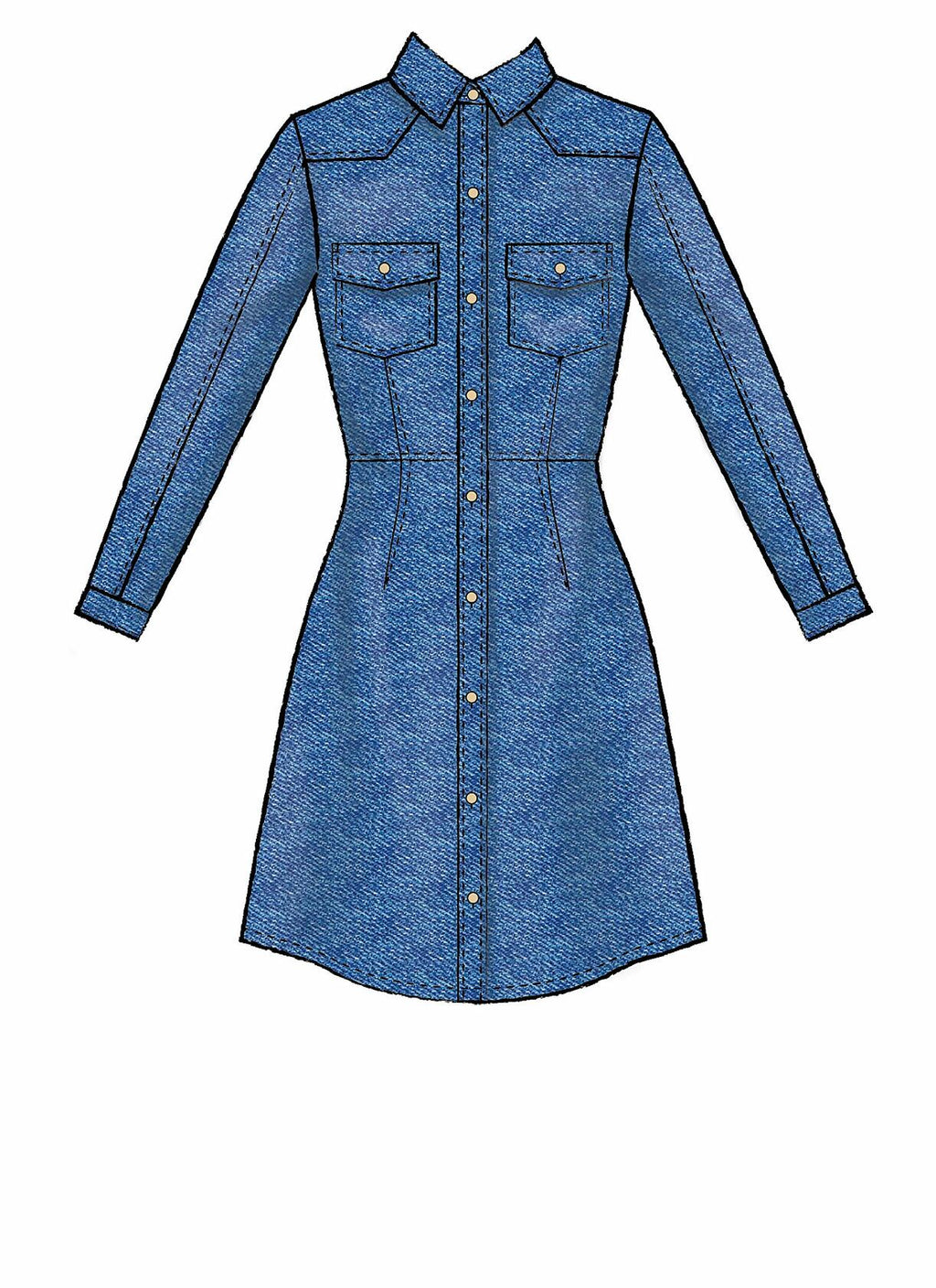 McCall Pattern Company McCall's Women's Button-Up Collared Dress Sewing