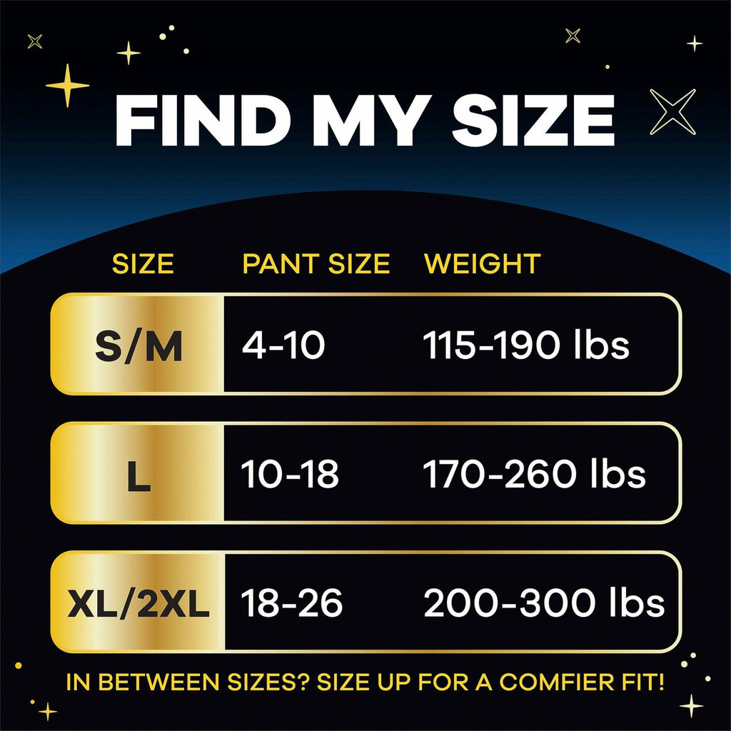 14 Count Always ZZZ Overnight Disposable Period Underwear for Women, Large, 360°
