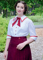 McCall's Pattern M8078 AX5 Misses' Historical Blouse by Angela Clayton, Size AX5