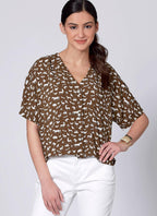 McCall's Patterns McCall's Women's Loose Fitting Blouse, Sizes XS-M Sewing