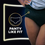 14 Count Always ZZZ Overnight Disposable Period Underwear for Women, Large, 360°