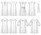 McCall Pattern Women's Loose Fitting Strapless Dress, Sizes 6-14 Sewing Pattern