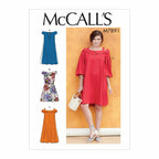 McCall Pattern Women's Loose Fitting Strapless Dress, Sizes 6-14 Sewing Pattern