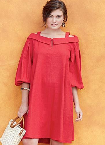 McCall Pattern Women's Loose Fitting Strapless Dress, Sizes 6-14 Sewing Pattern
