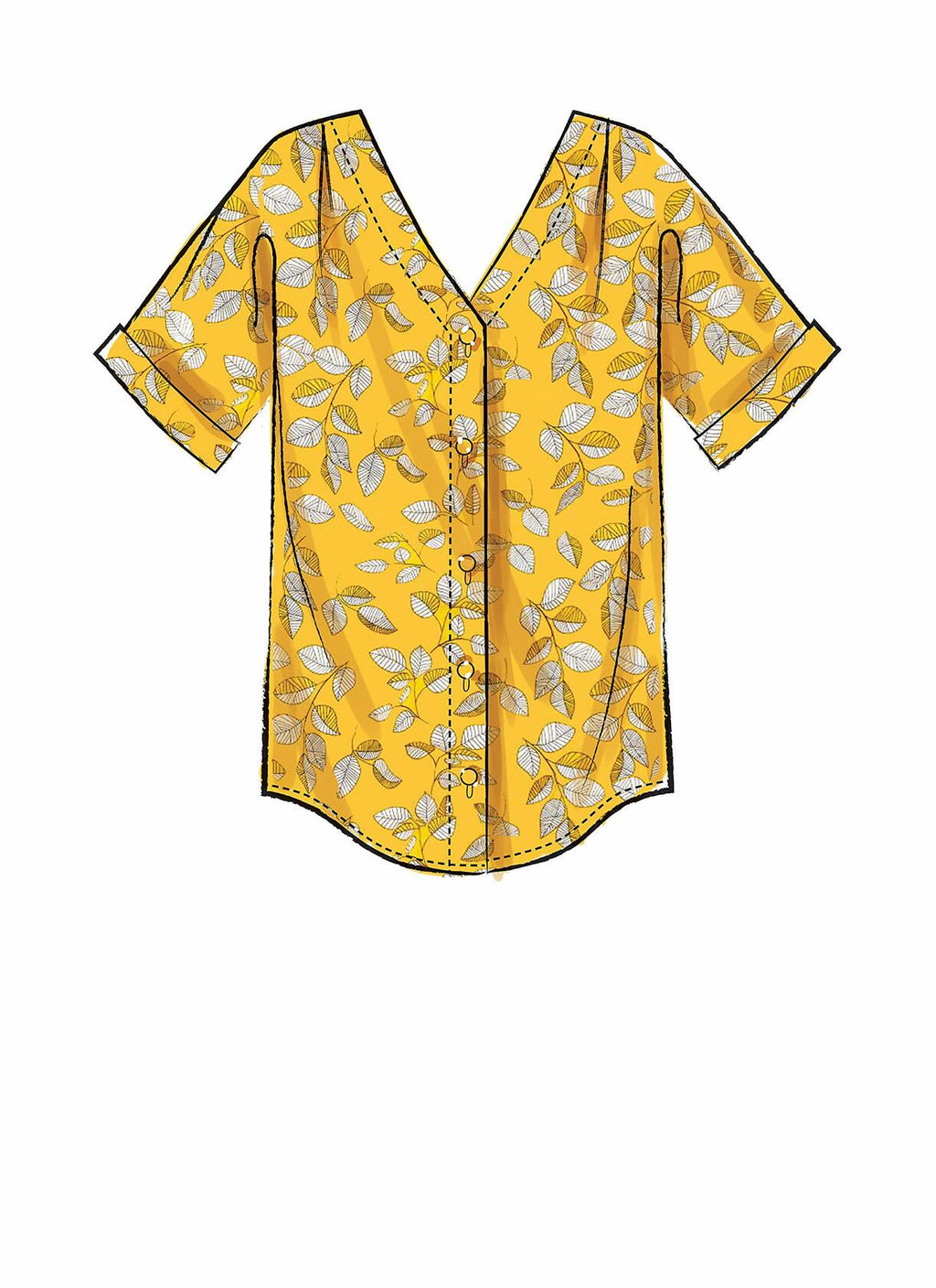 McCall's Patterns McCall's Women's Loose Fitting Blouse, Sizes XS-M Sewing