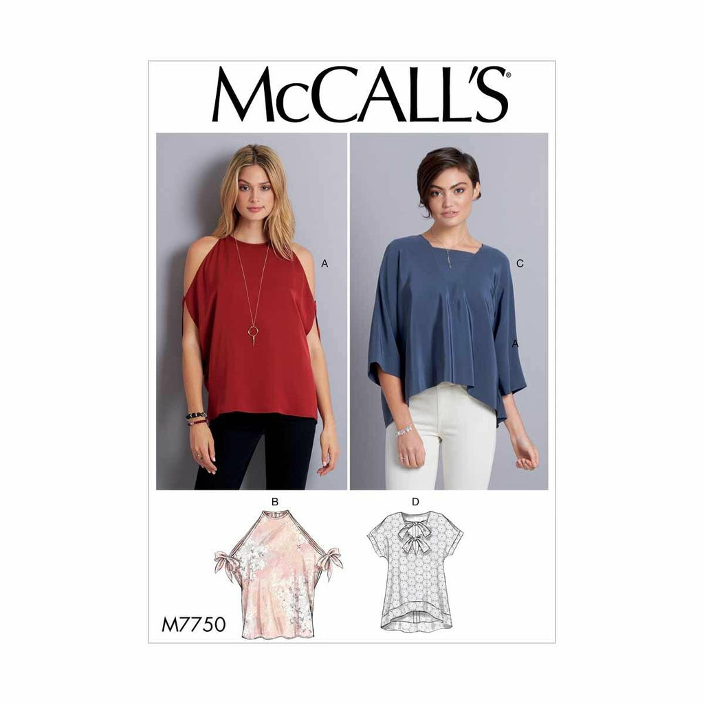 McCall's Patterns Misses' Tops, Y (XSM-SML-MED)