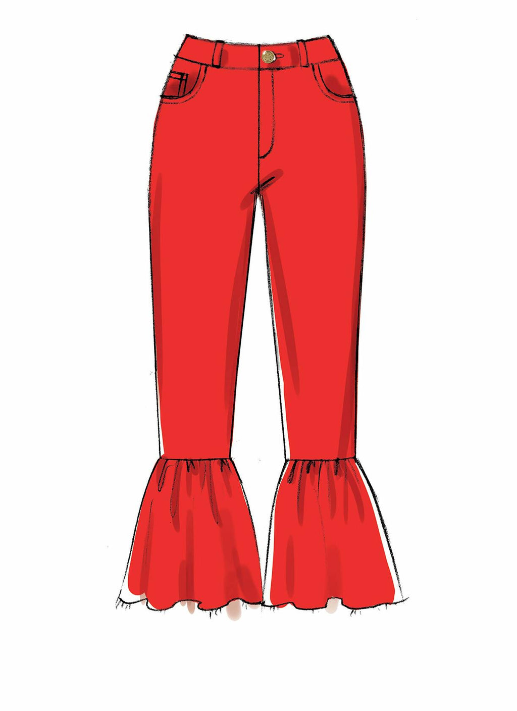 McCall's Patterns McCall's M7814 Women's Bell Bottom and Straight Fit Pants