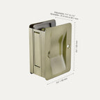 Richelieu Hardware 1700ABPSBC Onward Pocket Door Pull, Passage Lock, 3 1/4 in