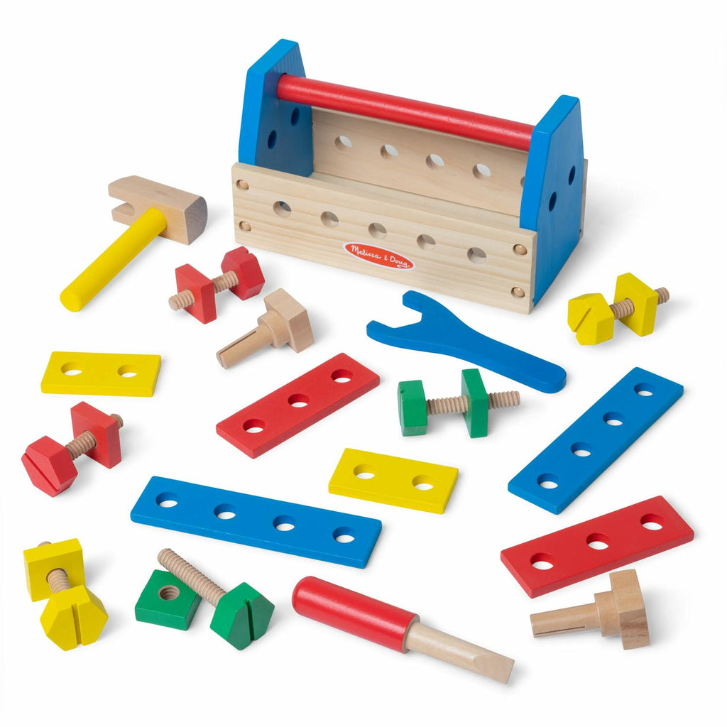 24 pcs Melissa & Doug Take-Along Tool Kit Wooden Construction Toy