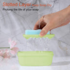 Quatish 4 Pack Travel Soap Case Leakproof, Portable Travel Bar Soap Holder