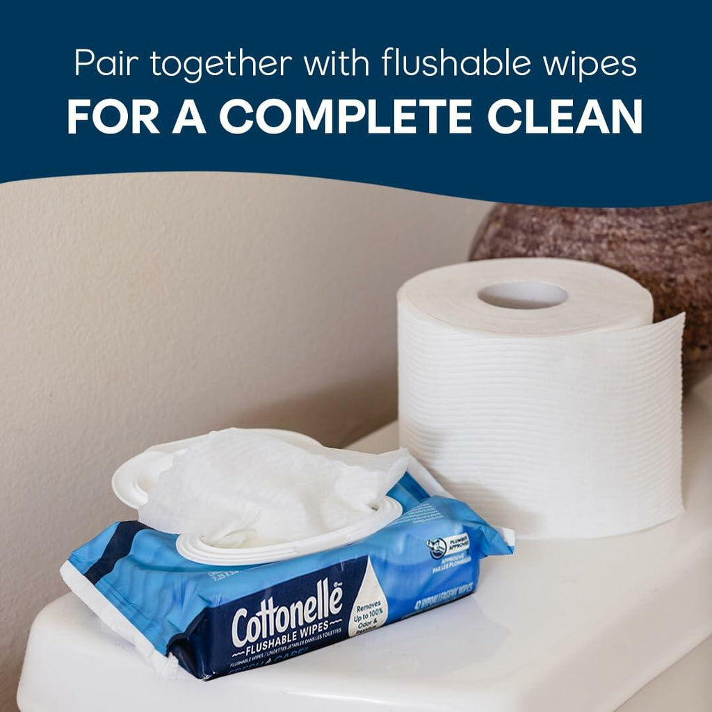 8 Packs of 4 Cottonelle Ultra Clean Toilet Paper with Active CleaningRipples