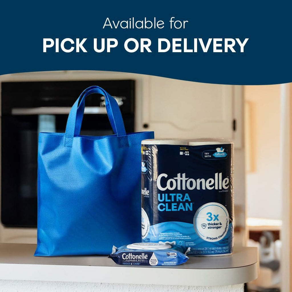 8 Packs of 4 Cottonelle Ultra Clean Toilet Paper with Active CleaningRipples