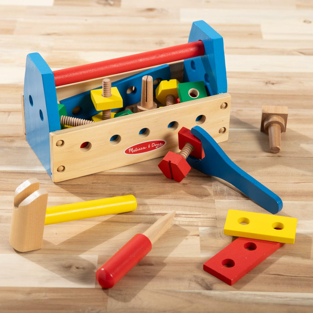 24 pcs Melissa & Doug Take-Along Tool Kit Wooden Construction Toy