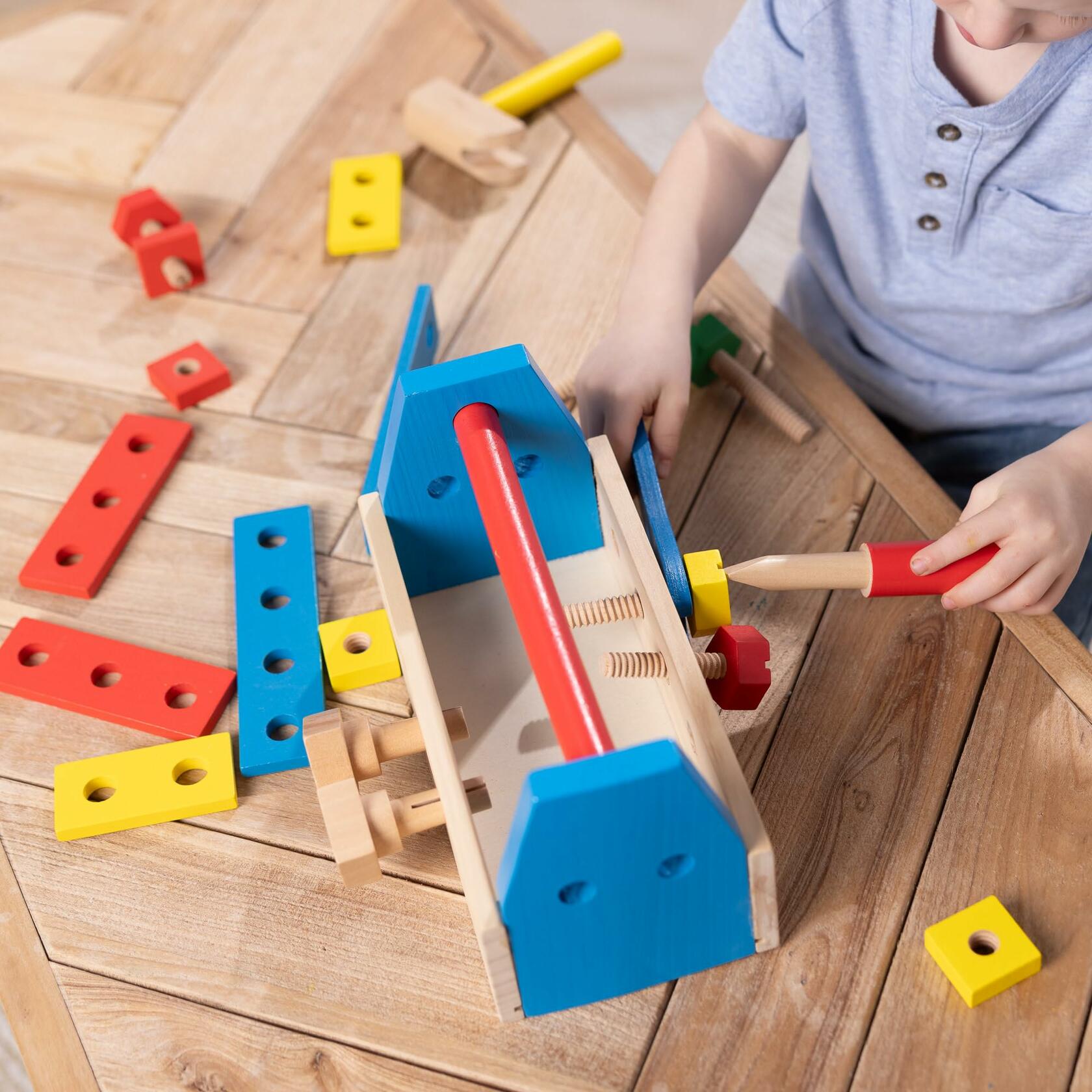 24 pcs Melissa & Doug Take-Along Tool Kit Wooden Construction Toy