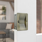 Richelieu Hardware 1700ABPSBC Onward Pocket Door Pull, Passage Lock, 3 1/4 in