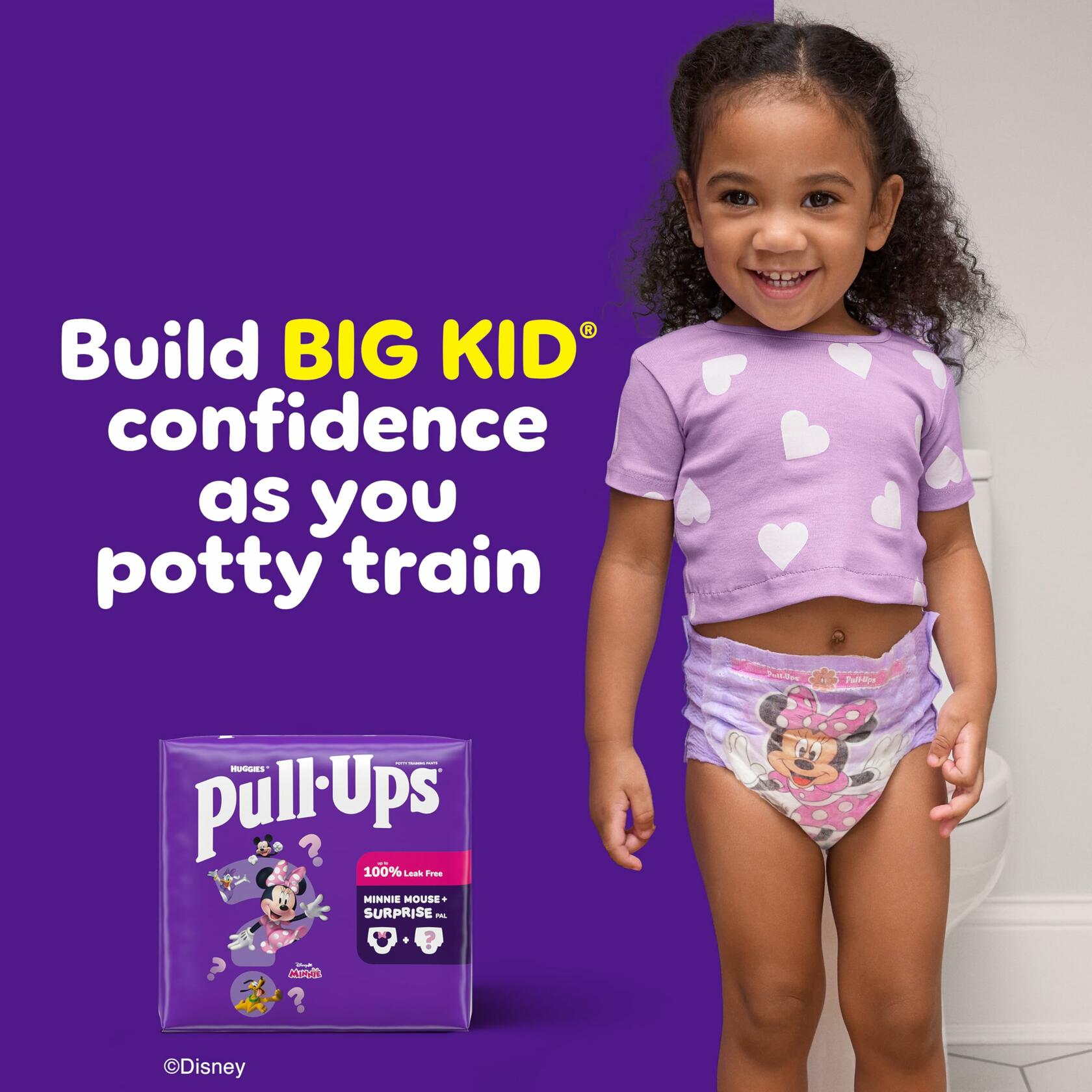 46 Count Pull-Ups Girls' Potty Training Pants, Size 2T-3T Training Underwear