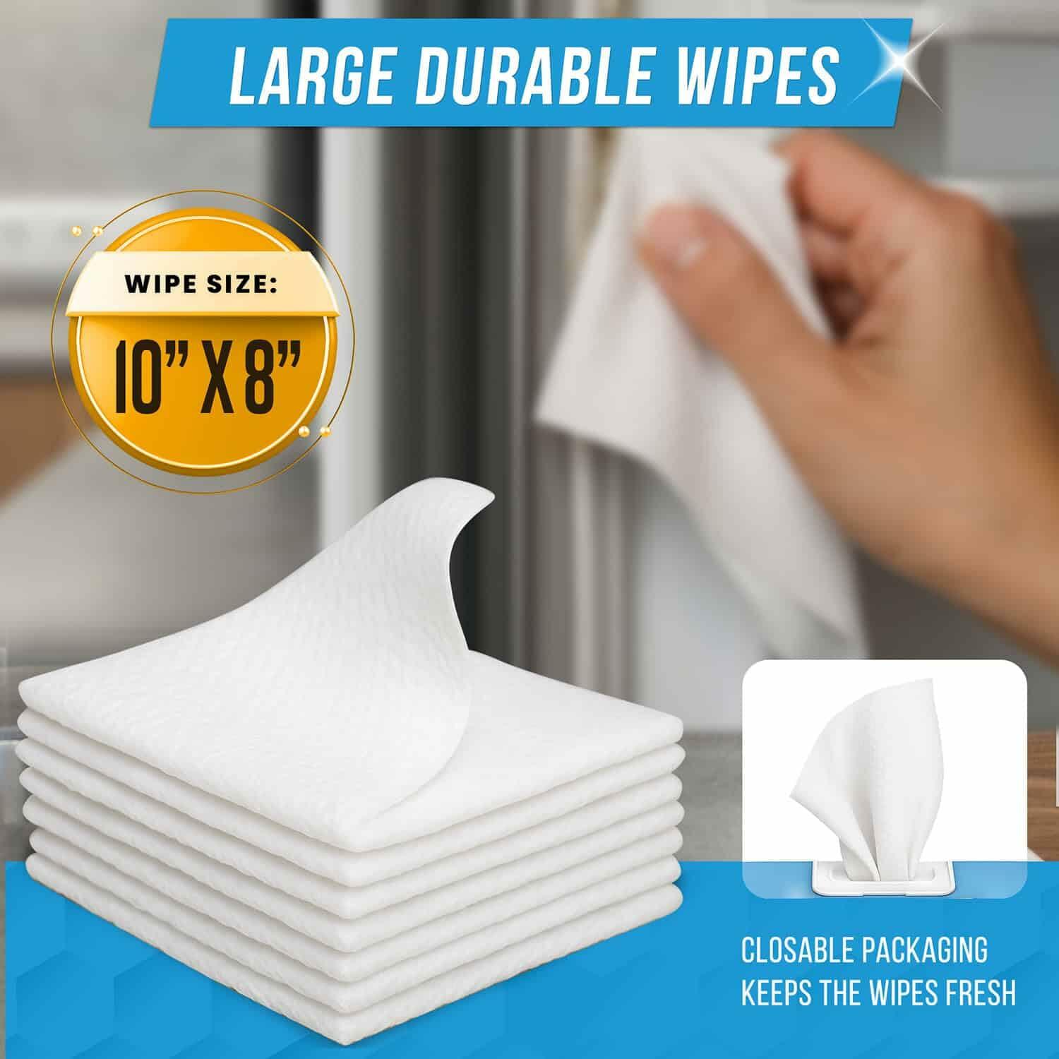 24 Large Wipes Home Appliance Surface Cleaner Wipes Heavy Duty Wipe for Cleaning
