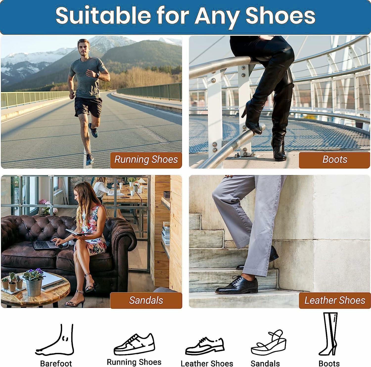 1 Pair Arch Support Sleeves with 3 Magnets, Soft Elastic Flat Foot Arch Pad