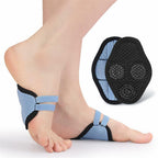 1 Pair Arch Support Sleeves with 3 Magnets, Soft Elastic Flat Foot Arch Pad