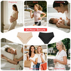 2 Pack Large VAYLUX Women Incontinence Underwear Washable Leakproof Panties High