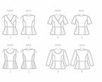 McCall's Patterns M7205 Women's Tops Sewing Template, KK (26W-28W-30W-32W)