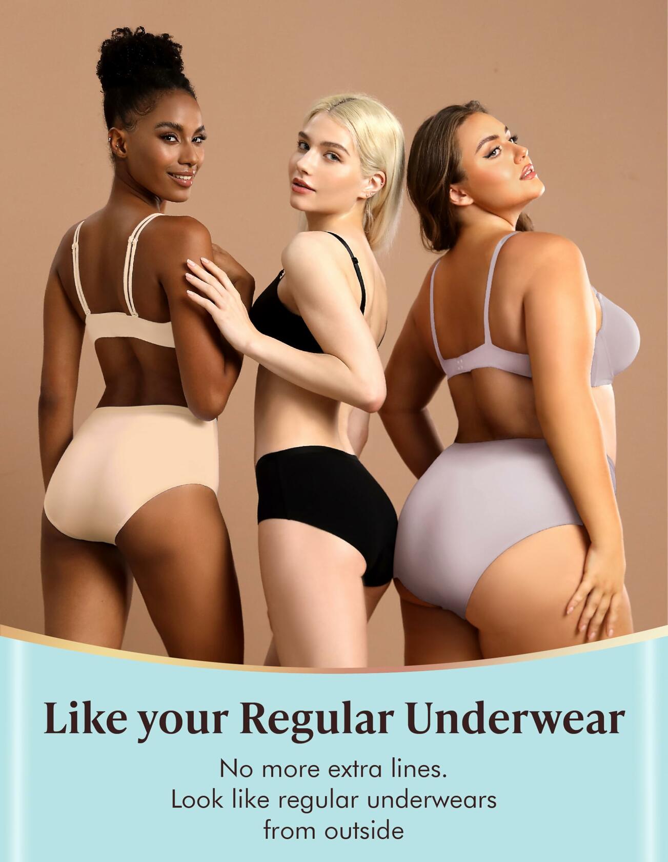 5 Pack Medium AIRCUTE Washable Adult Urine Incontinence Underwear for Women Leak