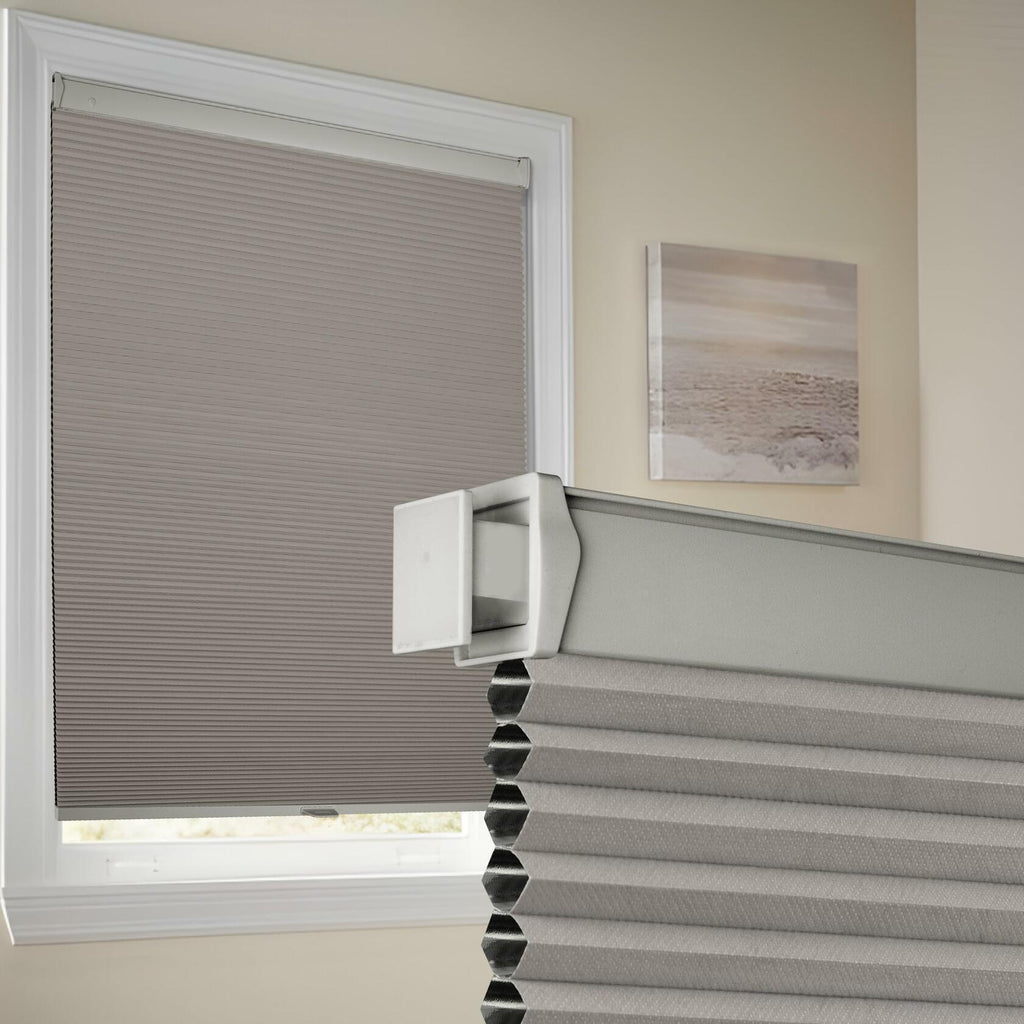 Homedemo 35'' W x 38'' H No Drill No Tools Blackout Cellular Shades Cordless,