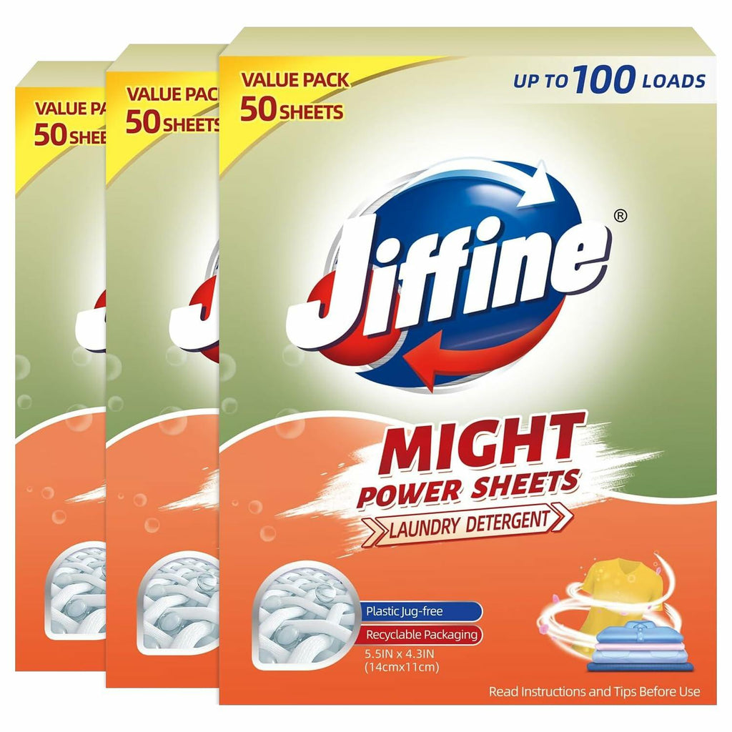 50 Count Jiffine Color Absorber Sheets for Laundry, Allow Mixed Washes,Fragrance