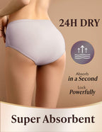 5 Pack Medium AIRCUTE Washable Adult Urine Incontinence Underwear for Women Leak