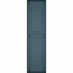 Ekena Millwork Lifetime Vinyl Standard Two Equal Panel Vinyls 12"W x 31"H Raised