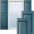 Ekena Millwork Lifetime Vinyl Standard Two Equal Panel Vinyls 12"W x 31"H Raised
