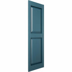 Ekena Millwork Lifetime Vinyl Standard Two Equal Panel Vinyls 12"W x 31"H Raised