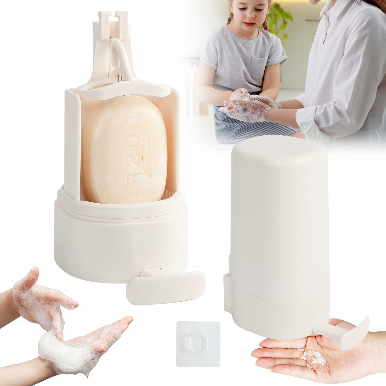 2 Pack Soap Grinder for Bar Soaps, Wall-Mounted Soap Powder Grinder, Manual Bar