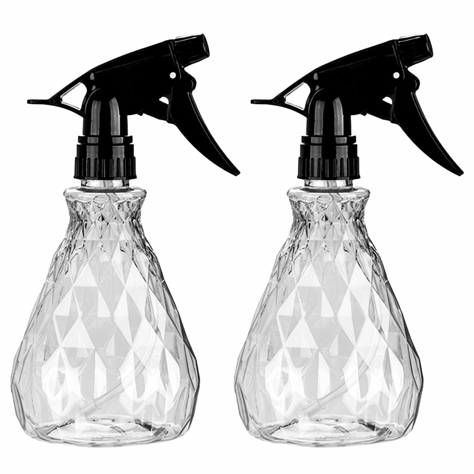 wugongshan 2 Pcs Spray Bottles, 500 ml/17 oz Empty Water Spray Bottles, Plastic