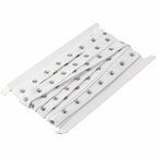 hobbyhub 3 Yards White Sewing Snap Button Tape Trim, 0.8 Inch Wide Soft Cloth