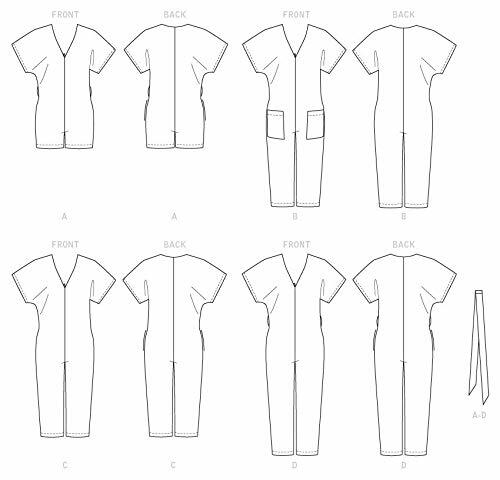 McCall's Patterns McCall's Learn Women's Jumpsuit and Romper, Sizes L-XL Sewing