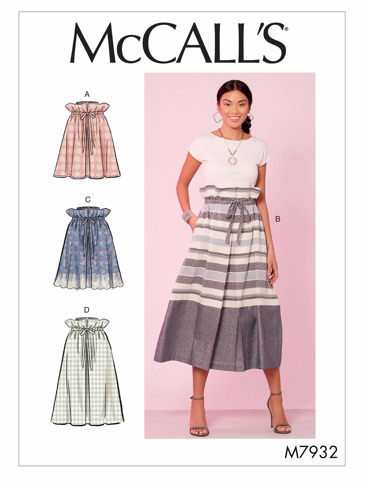 McCall's Patterns McCall's Women's Loose-Fitting Drawstring Skirt, Sizes 4-14