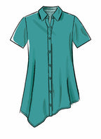 McCall Pattern Women's Straight and Asymmetrical Button-Up Shirt Palmer/Pletsch,