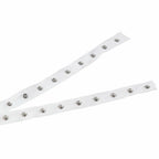 hobbyhub 3 Yards White Sewing Snap Button Tape Trim, 0.8 Inch Wide Soft Cloth