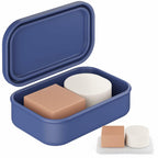 Quatish Solid Shampoo Bar Holder, Large Leakproof Travel Soap Case, Silicone
