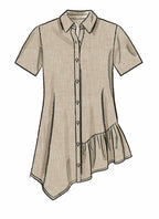 McCall Pattern Women's Straight and Asymmetrical Button-Up Shirt Palmer/Pletsch,