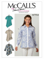 McCall Pattern Women's Straight and Asymmetrical Button-Up Shirt Palmer/Pletsch,