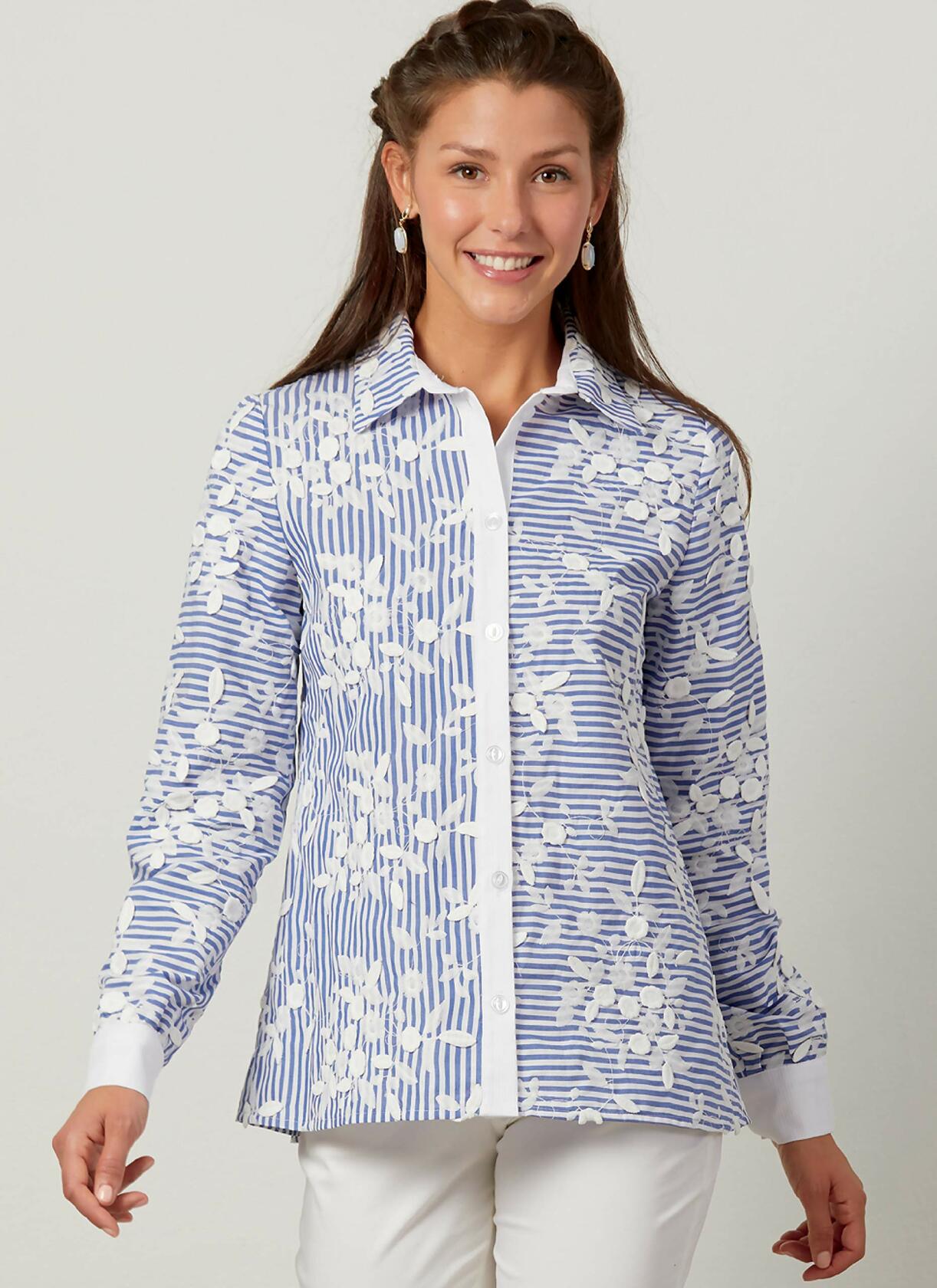 McCall Pattern Women's Straight and Asymmetrical Button-Up Shirt Palmer/Pletsch,